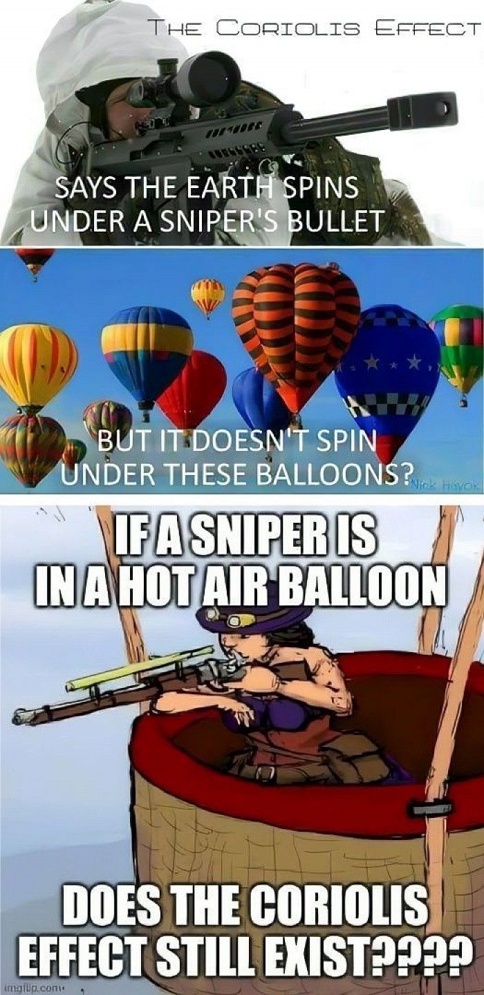 Neil deGrasse Tyson said the Earth spins under long range bullets. But how when pilots, balloonists, etc don't have to calculate the spin? They go longer distances then the long range shooter.
