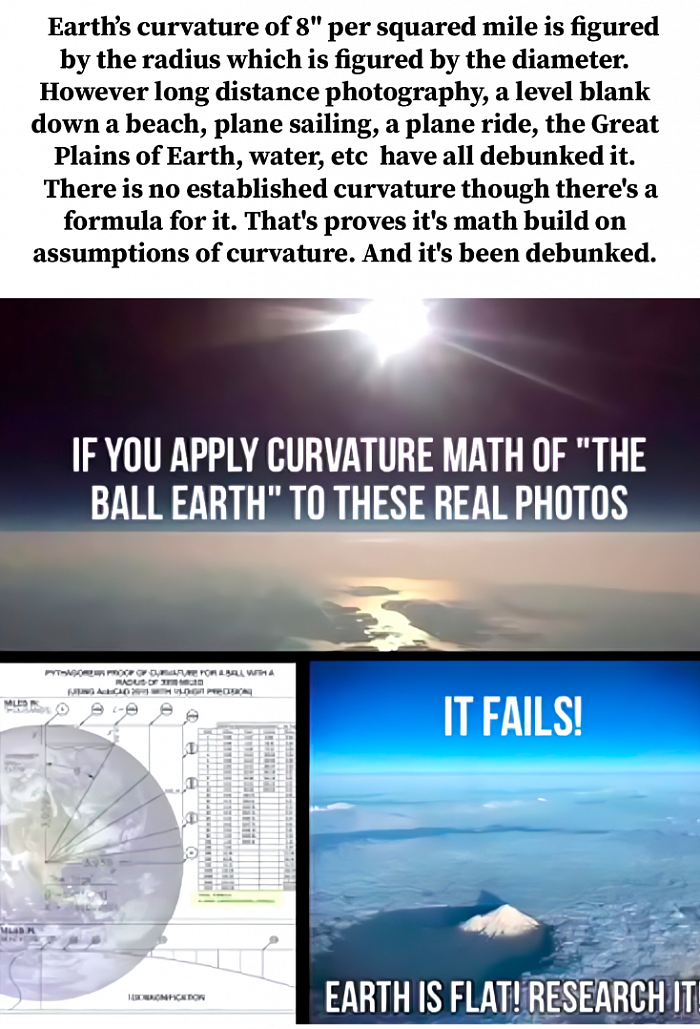 Earth's supposed curvature debunked.