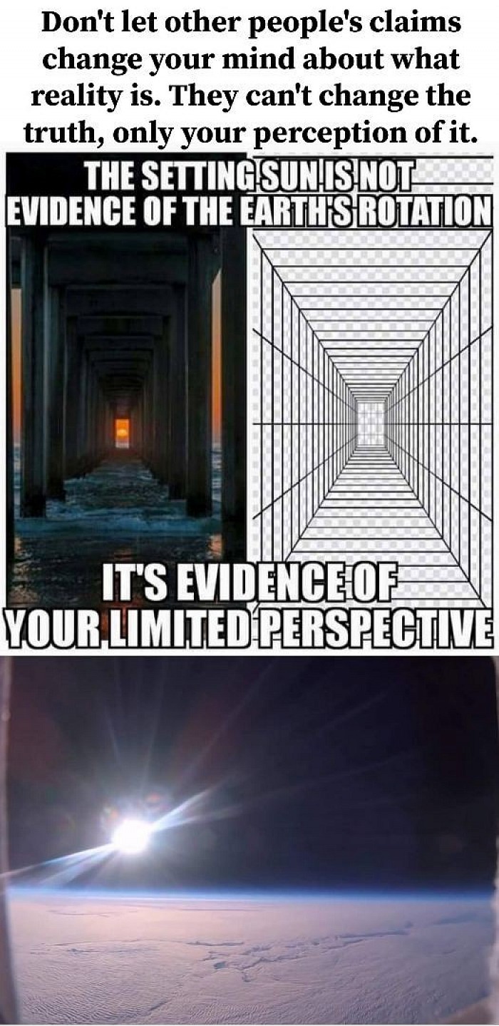 Laws of perspective is not curvature.