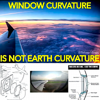 Curved airplane windows is not Earth's curvature.
