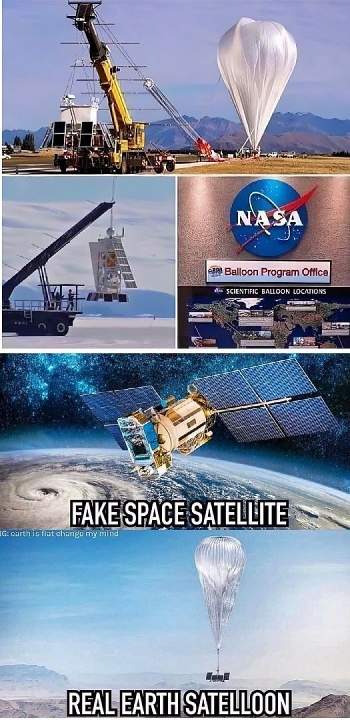 This is why you can see them. They're not in space but instead in the wind stream. Satellites are the size of a Volkswagen van that you can barely see two miles away. Satellites are supposedly around 150 miles away. Hmm Let's continue to the next page on this flat motionless greenhouse shall we.