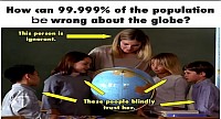 Teachers believe what they're told same as us but that does make them correct and it doesn't add downward curvature does it? We do not have an education system that teaches you to actually think things through. It teaches you to remember things and repeat.